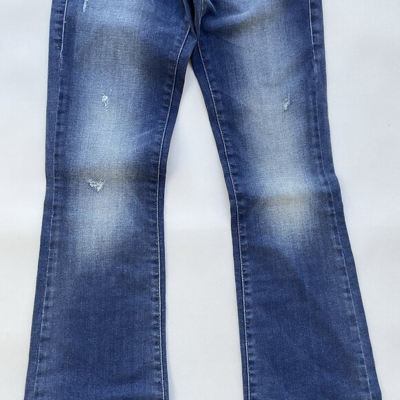 $198 Diesel Women’s Lowleeh Slim Bootcut Jeans Low Waist Blue 084KY Size 28 - Picture 5 of 13